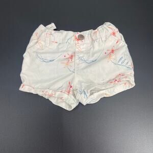 Old Navy White Flower Shorts